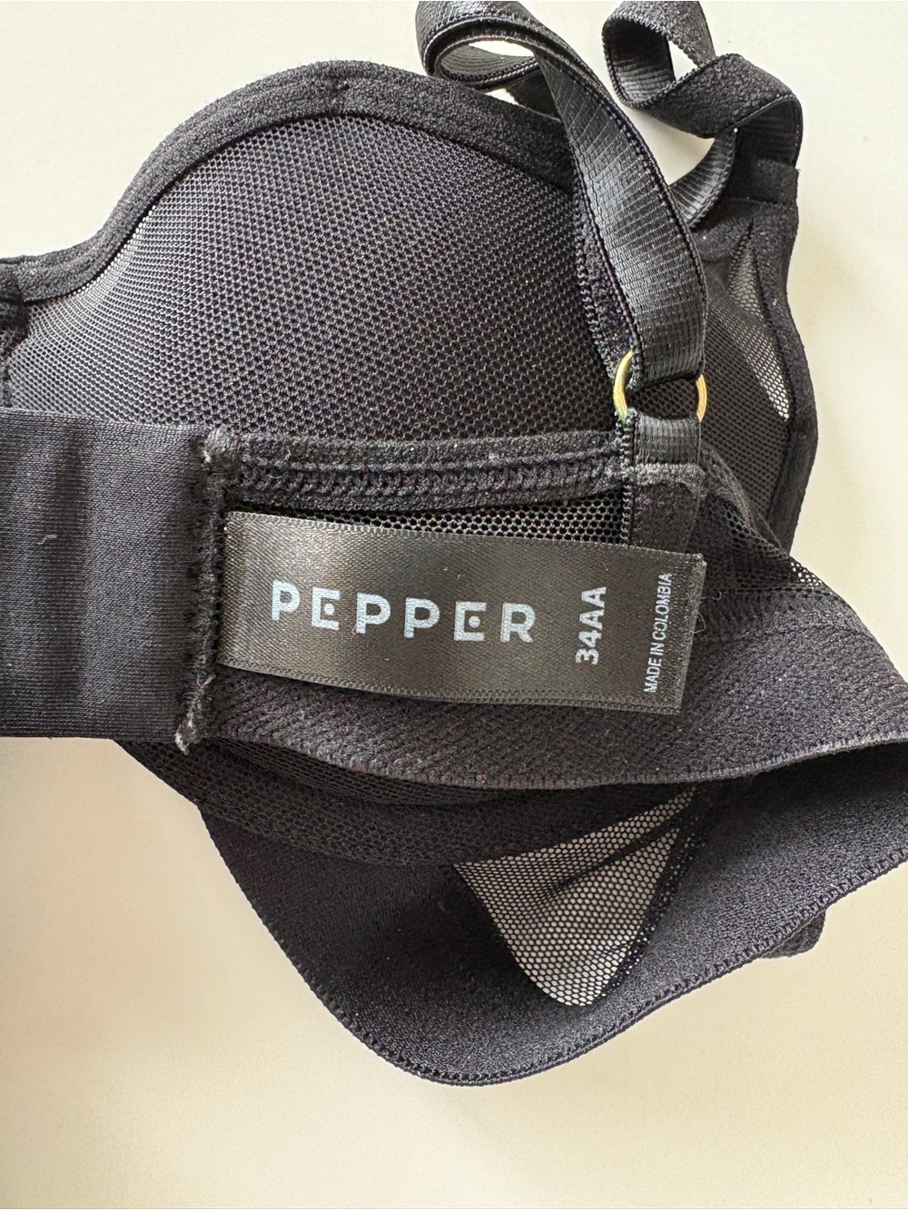 Pepper Classic All You Bra Black Mesh - Picture 6 of 8
